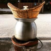 ราคา หวดนึ่งข้าวเหนียว ทำจากไม้ไผ่แท้ สานมือ(Brown) (1900425450)