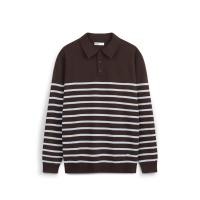 ราคา AIIZ (เอ ทู แซด) - AIIZ เสื้อโปโลผู้ชายผ้าถักทอลายทาง AIIZ Men's Striped Polo Shirt (41626608171)