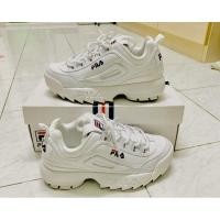 ราคา รองเท้า Fila Disruptor 2 แท้ % เบอร์ 38 (24cm.) รองเท้าผ้าใบ สีขาว รองเท้าผ้าใบ ผู้หญิง (8343760345)