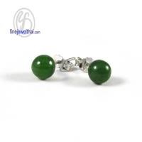 ราคา finejewelthai-ต่างหูหยก-พลอยแท้-Jade-Earring-E1032jd (1253718863)