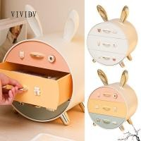 ราคา CODVIVIDV กล่องเก็บเครื่องเขียนเดสก์ท็อป,มัลติฟังก์ชั่หลายชั้นลิ้นชักประเภทเด็กกิ๊บเก็บกิ๊บ,การ์ตูนกระต่ายน่ารักประหยัดพื้นที่ลิ้นชักชั้นวาง (51203309580)