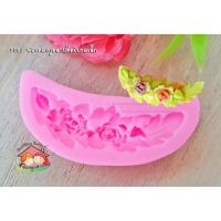 ราคา พิมพ์ฟองดองกุหลาบติดใบช่อเล็ก (พิมพ์ซิลิโคน) (64023935)