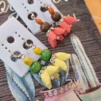 ราคา ต่างหูแฮนด์เมด ต่างหูผ้าฝ้าย ดอกรัก (18995043984)