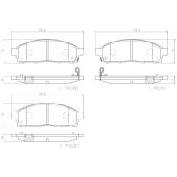 ราคา ผ้าดิสเบรคหน้า MITSUBISHI TRITON 2005- TRITON PLUS 2014- 2WD 4X2 4WD 4X4 PAJERO SPORT 2008-2014 (17155788304)