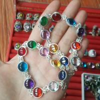 ราคา กำไลเงินแท้เพชรพญานาค9สี (10957021098)