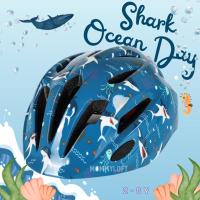 ราคา หมวกกันน็อค เด็ก สนับมือ สนับเข่า สนับศอก หมวกกันน็อค หมวกนิรภัย helmet baby kid shark ดีไซน์ใหม่ Premium (22243841897)