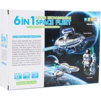 ราคา 6 in 1 space fleet solar rechargeable ของเล่นวิทยาศาสตร์ ประกอบยานอวกาศ พลังงานแสงอาทิตย์ (40476843804)