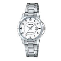 ราคา Casio Standard Digital นาฬิกาข้อมือผู้หญิง สายเรซิ่น รุ่น LTP-V004,LTP-V004D,LTP-V004D-7B,LTP-V004D-7BUDF - สีเงิน (1393739319)