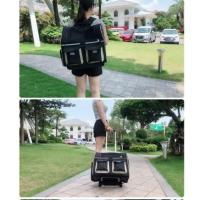 ราคา Dodopet เป้สุนัข สีดำ มีล้อ3in1 : หิ้ว+สะพายหลัง +มีล้อลาก จุ6กก LG731 (กระเป๋าใส่สัตว์เลี้ยง เป้ใส่หมา) (10660285932)