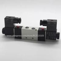 ราคา <0>4V220-06 โซลินอยด์วาล์วลม 24 โวลต์ 1/8"BSPT วาล์วลม 5 พอร์ต 2 ตำแหน่ง โซลินอยด์สำหรับระบบลม (27480421740)