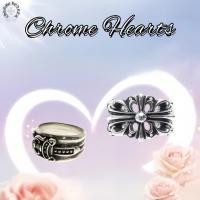 ราคา ของแท้ 100% New Chrome Hearts Floral แหวนเงิน เงิน แหวน ยูนิเซ็กซ์ ring (47501494546)