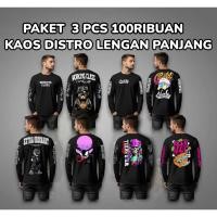 ราคา เสื้อยืด LONG-SLEEVED 3PCS THOUSAND / เสื้อยืด LONG-SLEEVED / LONG-SLEEVED DISTRO T-SHIRTS / (45203357634)