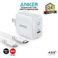 ราคา ANKER POWERPORT PD 1 WITH USB-C TO LIGHTNING CABLE (ADAPTER | PD18W) (2973798904)