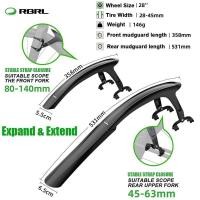 ราคา ❥ Rl-780จักรยานเสือหมอบ2ชิ้นบังโคลนสำหรับ700c จักรยานเ (26472981782)