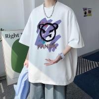 ราคา เสื้อยืด unisex แขนยาวลายแพนด้าหลวม เสื้อยืด unisex พิมพ์ลายหมีแพนด้า ยืดหยุ่นนุ่มและเบา (25829629055)