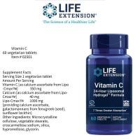 ราคา LE Vitamin C promotes immune & cellular health 24-Hour Liposomal Hydrogel™ Formula 60 tablets (57852567124)