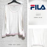 ราคา FILA เสื้อยืด แขนยาว กีฬา สีขาว มือสอง (9173900175)