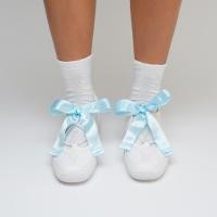 ราคา ริบบิ้นโบว์ตกแต่งรองเท้า ผ้าซาติน Ribbin Shoelaces (1คู่/แพ็ค) (29480099639)