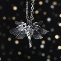 ราคา 925 Sterling Silver Seiko Seraphim Pendant Sugar Black Retro Classic Universal Pendant for Men and Women (29117595482)