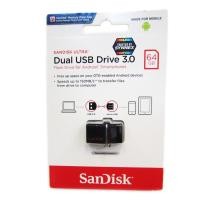 ราคา SanDisk Ultra Dual 64GB ส่งKERRYแท้ประกันศูนย์Synnex (SDDD2_064G_GAM46) USB 3.0 Flash Drive for OTG Android (834712656)