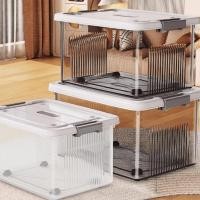 ราคา ลังเอนกประสงค์ กล่องเก็บของ กล่องพลาสติก ใช้เก็บของ เก็บเสื้อผ้า เก็บของเล่นพร้อ โปร่งใส กันฝุ่น กันน้ำ ส่งจากกรุงเทพCOD (57350211722)