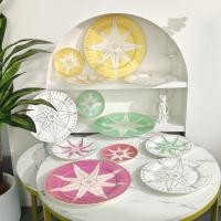 ราคา Dior Lucky Star Series Bone Porcelain Western Cuisine Plate Exquisite Bone Plate Beef Plate Cake Plate Four Plate Set (26522030635)