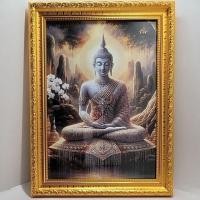ราคา ภาพพระพุทธเจ้าพร้อมกรอบ สำหรับสักการะบูชา,ประดับตกแต่งบ้าน,ภาพมงคลสำหรับของขวัญของฝาก (27630200778)