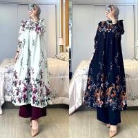 ราคา Sabina เรยอนผสม Crinkle Tunic Set (26352956234)