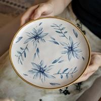 ราคา Creative Hand-Painted Disc Plate 8 นิ้วเซรามิคจานสเต็กประณีตเค้กแผ่น High-Appearance แผ่นส่งออก (42577412026)