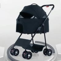 ราคา Detachable Easy Fold Baby Stroller, Pet Carriers for Cats and Small Dogs, Removable Basket (29743792620)