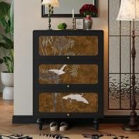 ราคา สไตล์ฝรั่งเศสวินเทจ ตู้เก็บรองเท้าทางเข้า ตู้ทางเข้า ห้องนั่งเล่นที่บ้าน ติดตั้งกับผนัง ที่เก็บของอเนกประสงค์ไม้เนื้อแข็ (52003816285)