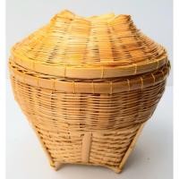 ราคา กระบุงใส่สตางค์แบบโบราณ เส้นผ่าฯ 15 ซม. สูง 13 ซม. สานด้วยไม้ไผ่ งาน HANDMADE สวย ทนทาน สำหรับใส่สตางค์/ของมีค่า (10415648226)