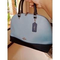 ราคา กระเป๋าถือทรงโดมหนังแท้ % แบรนด์เนมแท้ coach ไซส์ 13 นิ้ว สูง 10 นิ้ว อะไหล่ทอง มาพร้อมป้ายแท็ก ซับในสะอาด (16526123845)