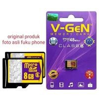 ราคา การ์ด Micro SD V-GeN 8Gb Class 6 หน่วยความจําต้นฉบับ (50804021024)