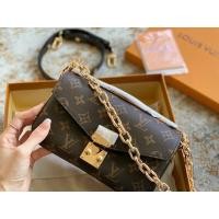 ราคา Louis Vuitton กระเป๋าส่งข่าว Metis East-West สไตล์คลาสสิก ลายดอกไม้สีเหลืองสดใส ขนาดเล็กโมเดลใหม่ 46279 (54553041238)