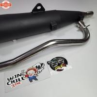 ราคา MUTE ท่อทรงเดิม ผ่าหมก เสียงเงีย มีมอก ไส้ตะแกรง WAVE100S UBOX รุ่นมีกล่องเก็ของใต้เาะ แถมสติ๊กเกอร์ (40712616989)