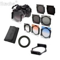 ราคา Complete ND 2 4 8 + Gradual ND4 Blue Orange Filter 49 52 55 58 62 67 72 77 82mm Kit for Cokin P Set SLR DSLR Camera Lens (24589275096)