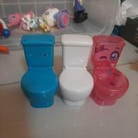 ราคา โถส้วม ชักโครก ของเล่น จำลอง มือสอง 3อัน 1ชุด (28814087741)