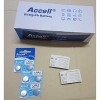 ราคา (2 หรือ 10ก้อน) ถ่านกระดุม ACCELL LR44 , AG13 ของแท้(0% Hg ไม่มีสารปรอท) (1459063669)