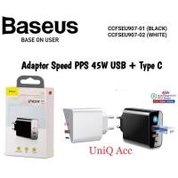 ราคา Baseus CCFSEU907 เครื่องชาร์จอะแดปเตอร์ปิดอัตโนมัติและ LED อัจฉริยะ QC 3.0-45W (27765153274)