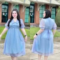 ราคา เดรสสาวอวบ ผ้าลูกไม้ มีซับใน อก36-46” สีสวย ใส่วันแม่ ออกงาน D232 (25733960636)