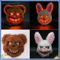 ราคา AKIYAMAMIO Plush Bunny, พลาสติก Bloody Rabbit Bear ฮาโลวีนสยองขวัญ,หมวกเรืองแสงเทศกาลหมวกคอสเพลย์ Prop Bloody Bear ฮาโลวีน (55501071745)