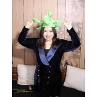 ราคา ชุดเดรสผ้ากำมะหยี่สีน้ำเงิน (27716887550)