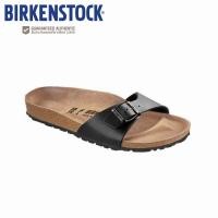 ราคา BIRKENSTOCK Madrid BF Black Sandal（ของแท้ 100%） (24592385437)