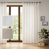 ราคา ผ้าม่านหูกระเช้า ผ้าฝ้ายแท้ 100% สไตล์มินิมอล มีทั้งม่านหน้าต่างและประตู (3777899552)