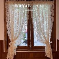 ราคา ฝรั่งเศสย้อนยุคศาลสไตล์ลูกไม้เย็บปักถักร้อยพรุนฟรีพาร์ทิชันครึ่งม่านประตูม่านครีมผ้ากอซม่านโปร่งใสอ่าวหน้าต่างม่าน (44654032252)