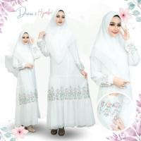 ราคา ชุดอาบาย่าหรือชุดเดรสพร้อมผ้าคลุมฮิญาบผู้หญิงอิสลาม ดีเทลงานปักลายดอกไม้ดีไซน์ทรงหางปลา IM73 รุสมีนี (26306935529)