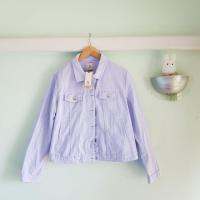 ราคา [ STYLE] Pastel Denim Jacket: แจ็คเก็ตยีนส์ สีม่วงพาสเทล (5513937389)