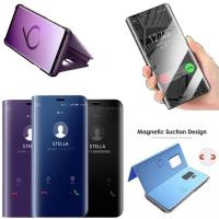 ราคา Samsung Galaxy Note 9 Flip Cover Mirror Sarung Clear Smart View (27487912131)