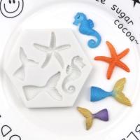 ราคา แม่พิมพ์ซิลิโคน รูปหางนางเงือก ปลาดาว ม้าน้ำ (14793998125)